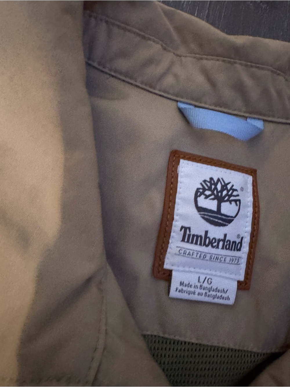 Timberland Women's Beige Utility Jacket with Multi-Pocket Front Size Large - Picture 7 of 11